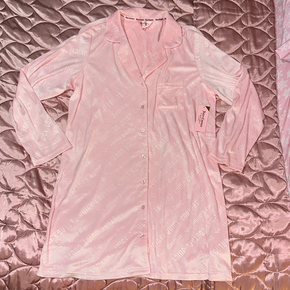 Juicy Couture Pink Velour Sleepdress